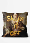 Shake It Off Gold Paint Cushion