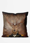 Stag Head Portrait Cushion