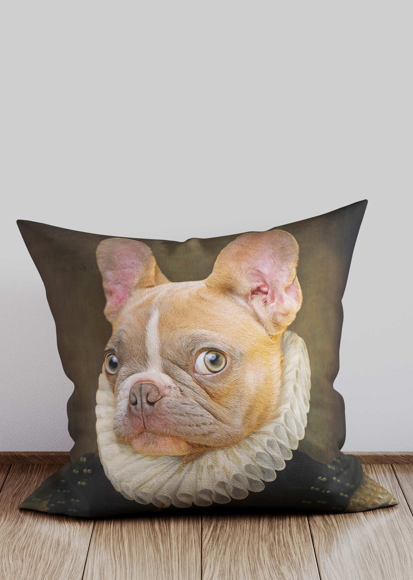 French Bulldog Head Portrait Cushion