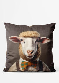 Sheep Animal Portrait Cushion