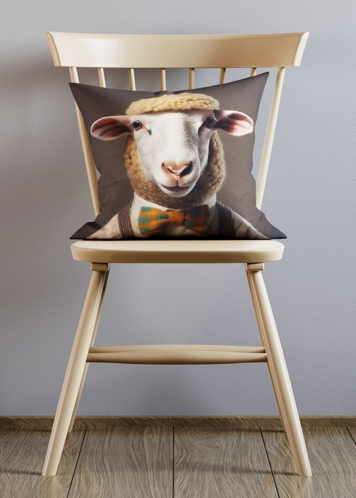 Sheep Animal Portrait Cushion