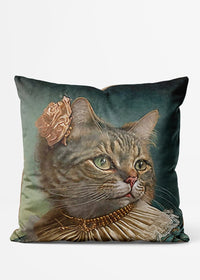 Tabby Cat Animal Portrait Cushion