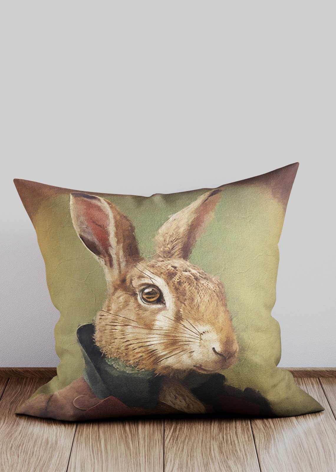 Hare Animal Portrait Cushion