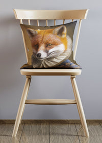 Sly Fox Animal Portrait Cushion