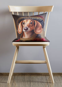 Dachshund Animal Portrait Cushion