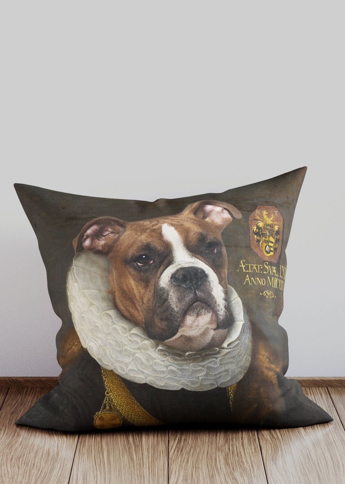 Boxer Dog Animal Portrait Cushion