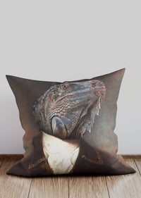 Lizard Animal Portrait Cushion