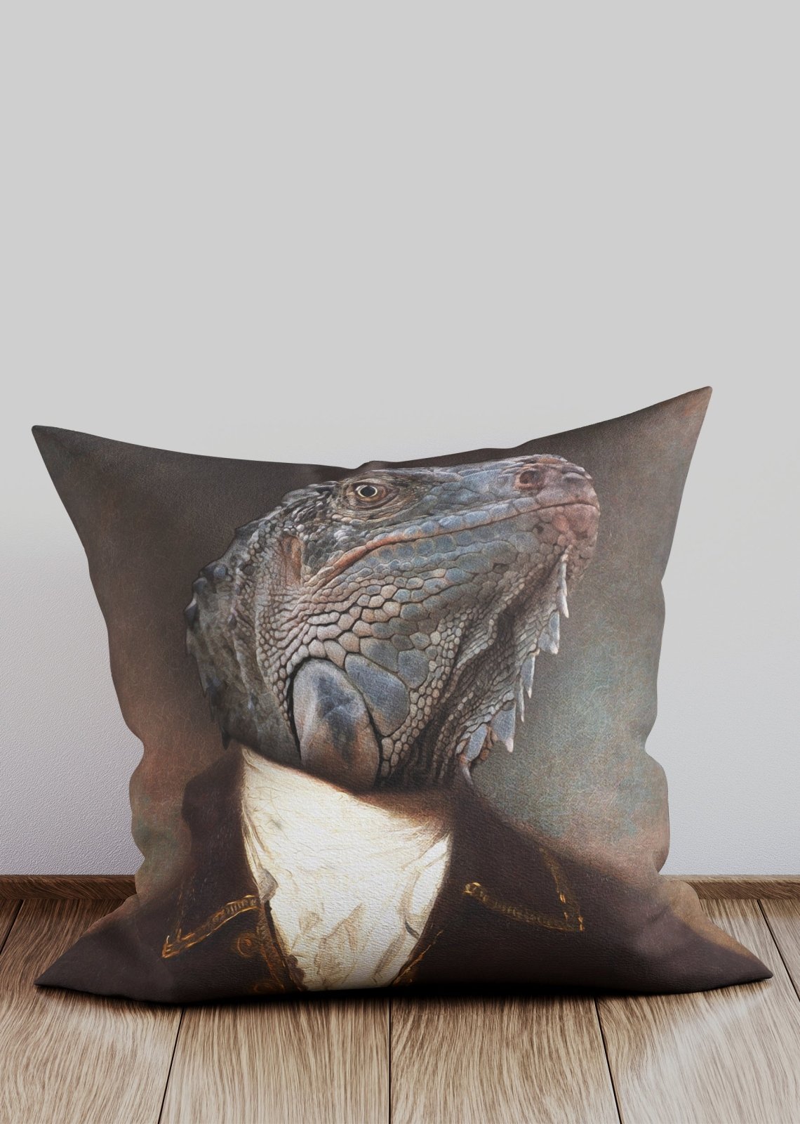 Lizard Animal Portrait Cushion