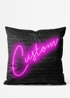 Custom Retro 80s Neon Cushion