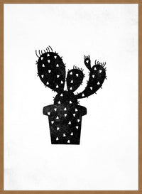 Cactus Silhouette Triangle Print
