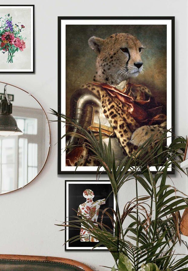 Cheetah Portrait Print