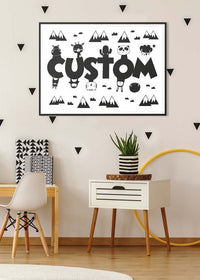 Critters Personalised Name Print
