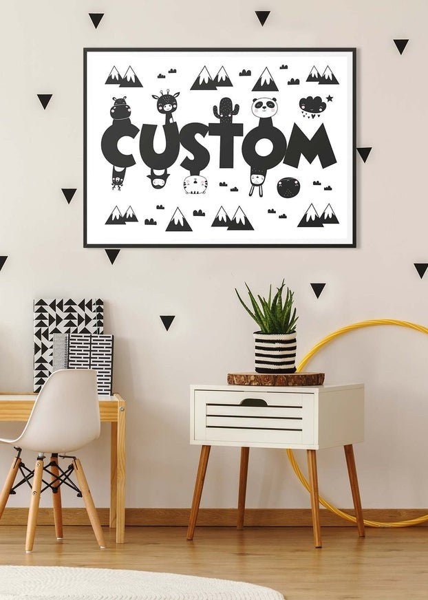 Critters Personalised Name Print