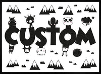 Critters Personalised Name Print
