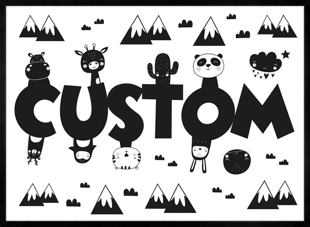 Critters Personalised Name Print