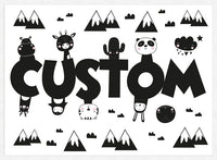 Critters Personalised Name Print