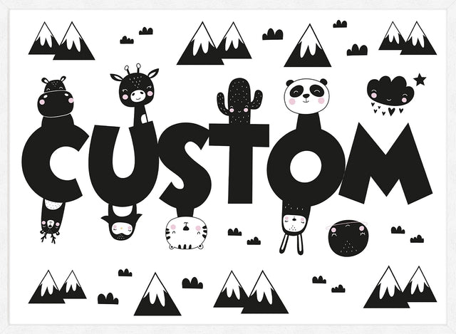 Critters Personalised Name Print