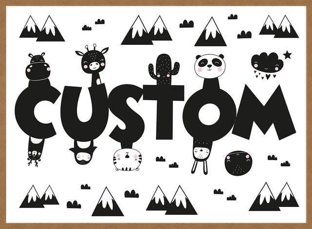 Critters Personalised Name Print