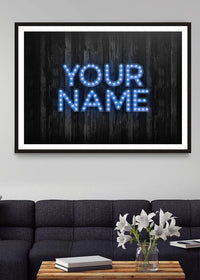 Custom Bulb Letters Blue Print