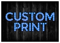 Custom Bulb Letters Blue Print