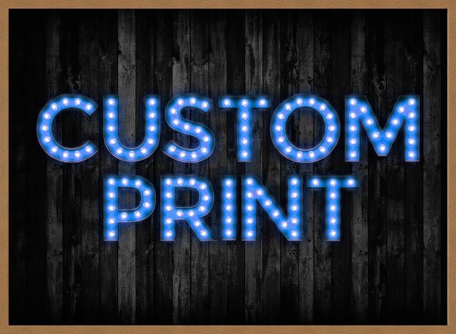 Custom Bulb Letters Blue Print
