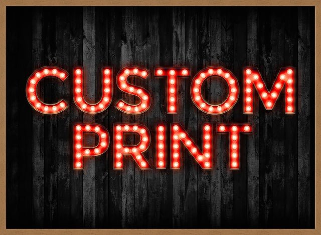 Custom Bulb Letters Red Print