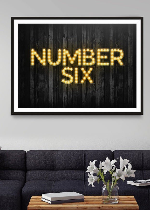Custom Bulb Letters Yellow / Gold Print