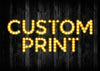 Custom Bulb Letters Yellow / Gold Print
