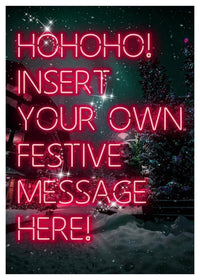 Custom Christmas Neon Print