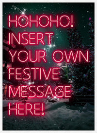Custom Christmas Neon Print