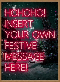Custom Christmas Neon Print