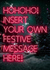 Custom Christmas Neon Print