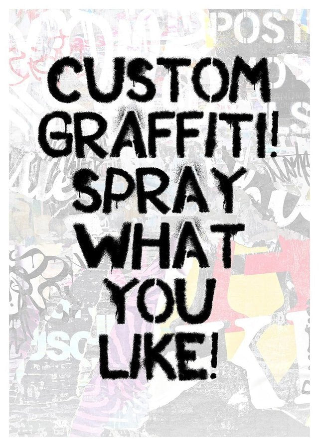 Custom Graffiti Stencil Print