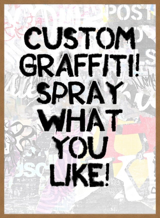 Custom Graffiti Stencil Print