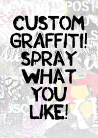 Custom Graffiti Stencil Print