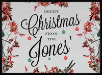 Custom Merry Christmas Light Script Print