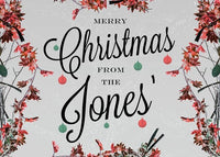 Custom Merry Christmas Light Script Print