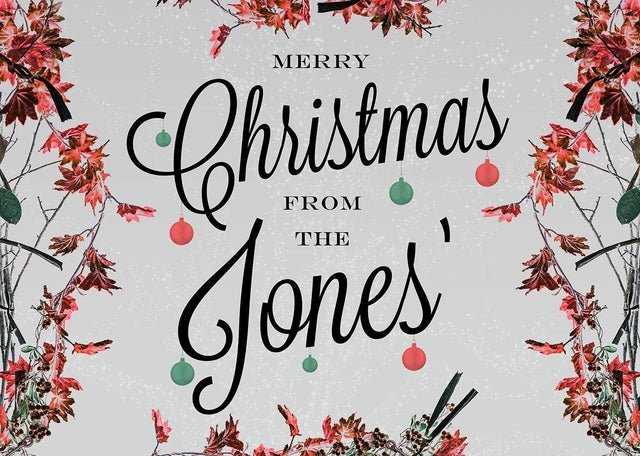 Custom Merry Christmas Light Script Print
