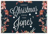 Custom Merry Christmas Script Print