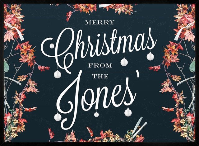 Custom Merry Christmas Script Print