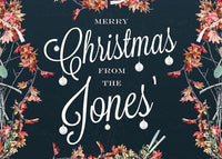 Custom Merry Christmas Script Print