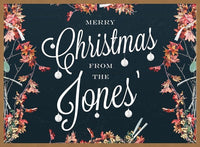 Custom Merry Christmas Script Print