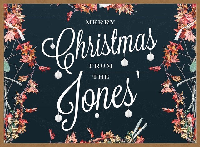 Custom Merry Christmas Script Print