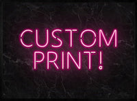 Custom Neon Sign Landscape Black Marble