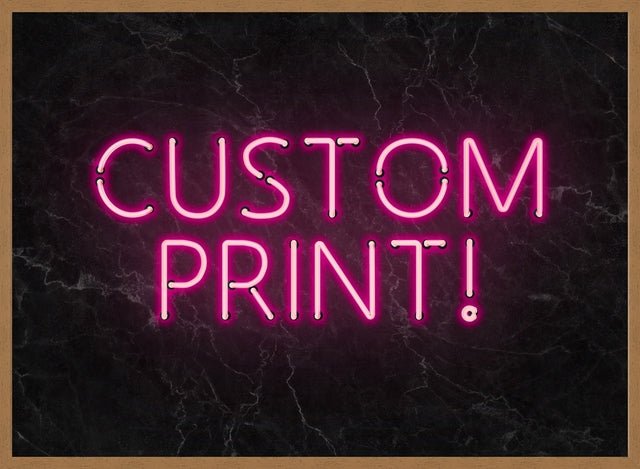 Custom Neon Sign Landscape Black Marble