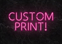 Custom Neon Sign Landscape Black Marble