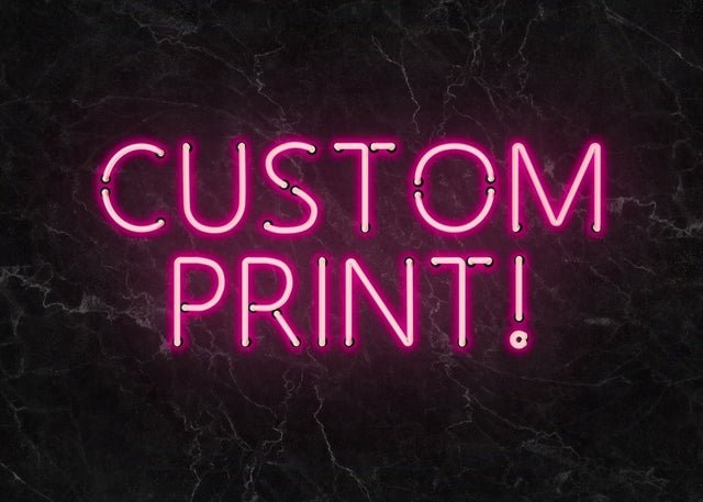 Custom Neon Sign Landscape Black Marble