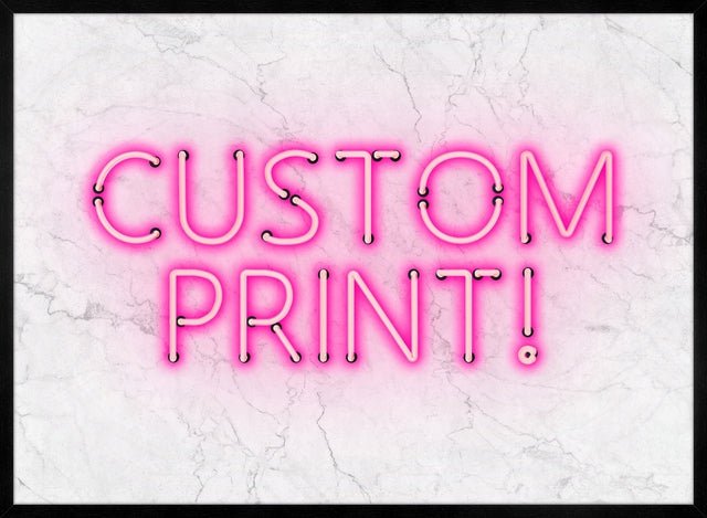 Custom Neon Sign Landscape White Marble