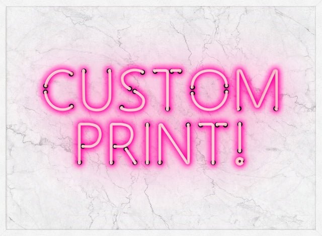 Custom Neon Sign Landscape White Marble
