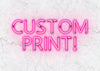 Custom Neon Sign Landscape White Marble
